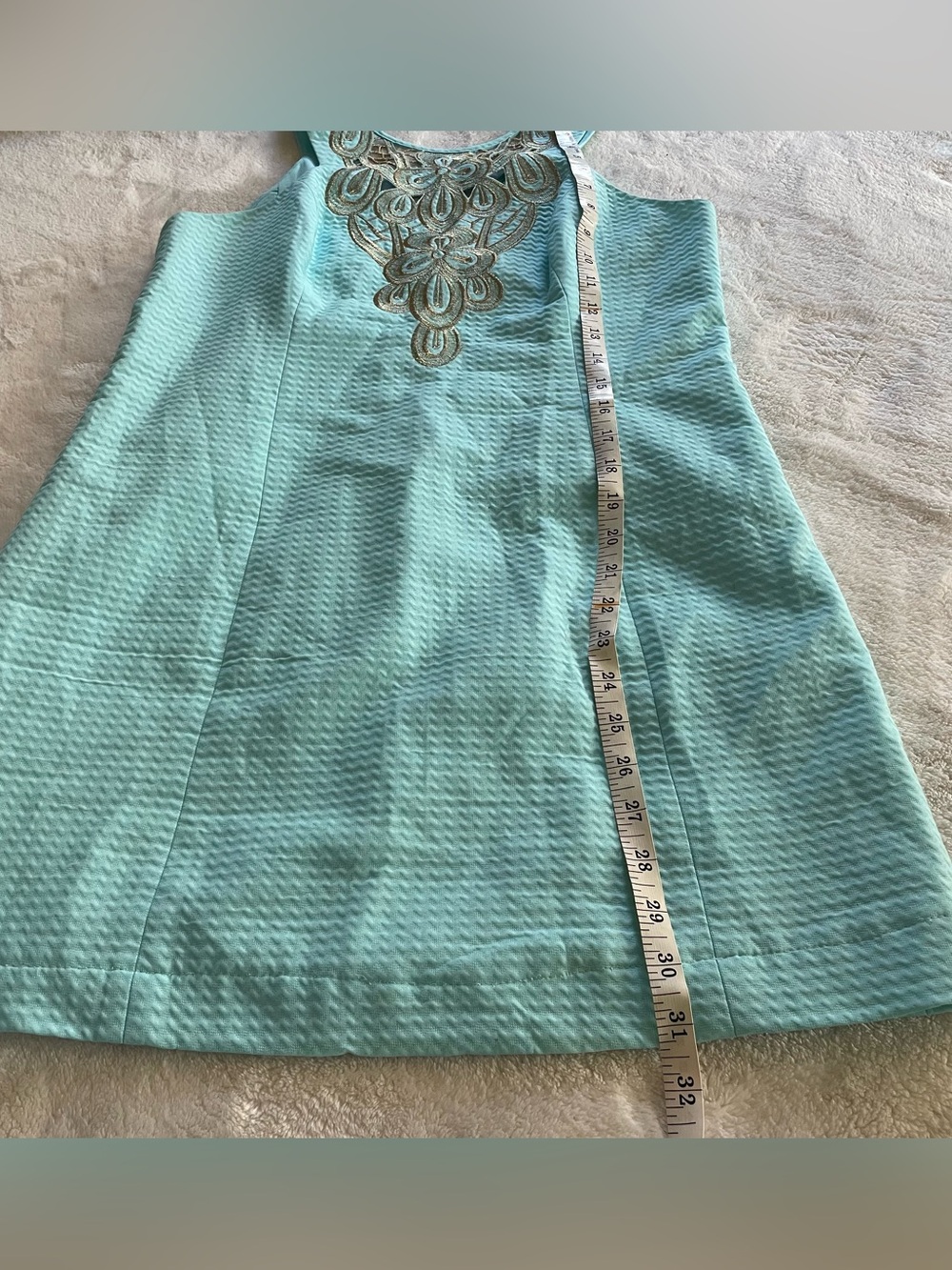 Lilly Pulitzer Baby Blue Sleeveless Midi Dress size 6 - Picture 14 of 16